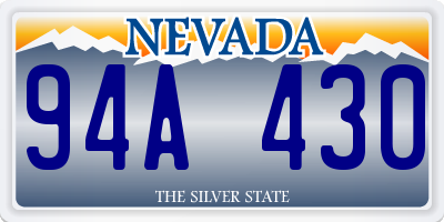 NV license plate 94A430