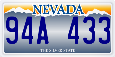 NV license plate 94A433