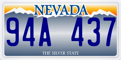 NV license plate 94A437