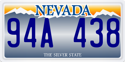 NV license plate 94A438