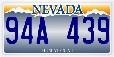 NV license plate 94A439