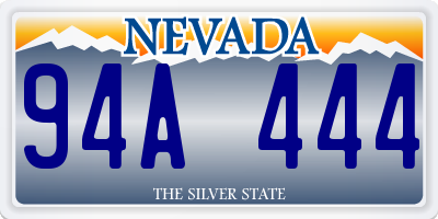 NV license plate 94A444