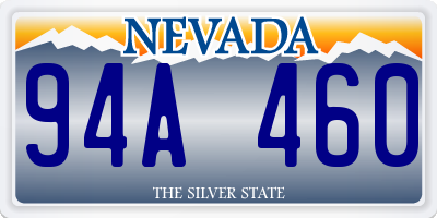 NV license plate 94A460