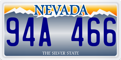 NV license plate 94A466