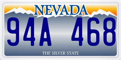 NV license plate 94A468