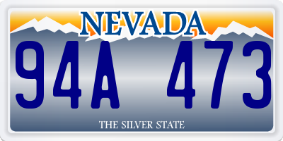 NV license plate 94A473