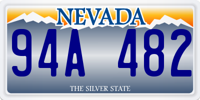 NV license plate 94A482
