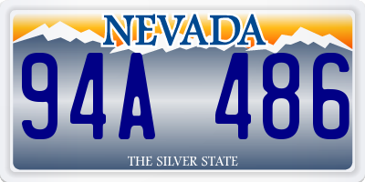 NV license plate 94A486