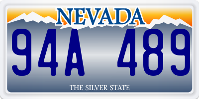 NV license plate 94A489