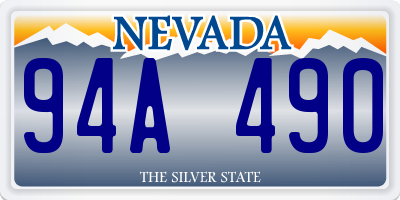 NV license plate 94A490
