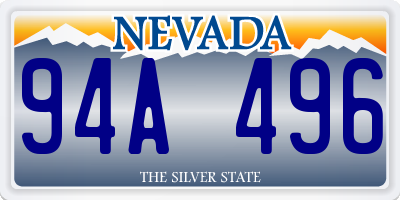 NV license plate 94A496