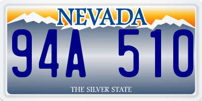 NV license plate 94A510