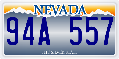 NV license plate 94A557