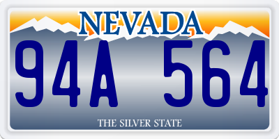 NV license plate 94A564