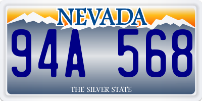NV license plate 94A568
