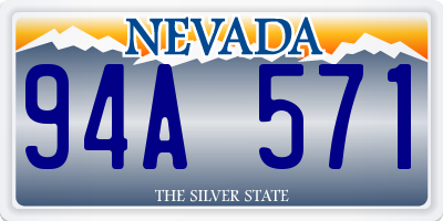 NV license plate 94A571