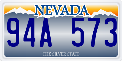 NV license plate 94A573