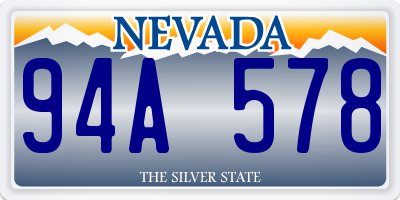 NV license plate 94A578