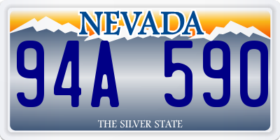 NV license plate 94A590