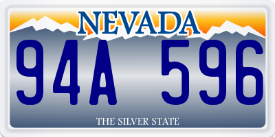 NV license plate 94A596