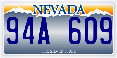 NV license plate 94A609
