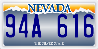 NV license plate 94A616