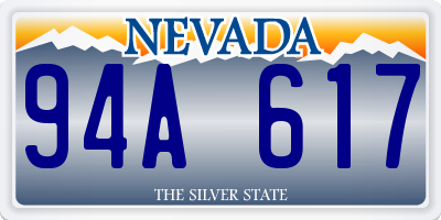 NV license plate 94A617