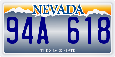 NV license plate 94A618