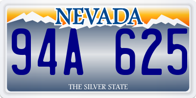 NV license plate 94A625