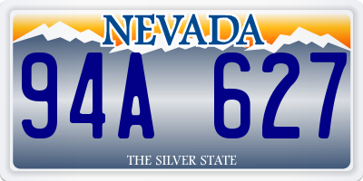 NV license plate 94A627