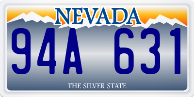 NV license plate 94A631