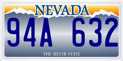 NV license plate 94A632