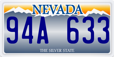 NV license plate 94A633