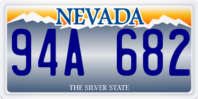 NV license plate 94A682