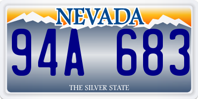 NV license plate 94A683