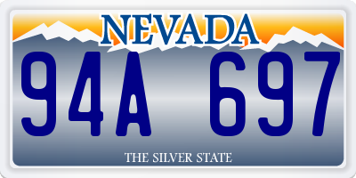 NV license plate 94A697