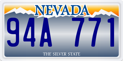 NV license plate 94A771