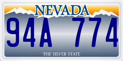 NV license plate 94A774