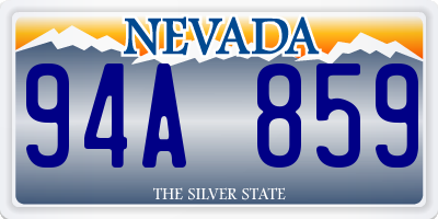 NV license plate 94A859