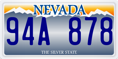 NV license plate 94A878