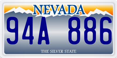 NV license plate 94A886