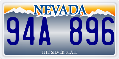NV license plate 94A896