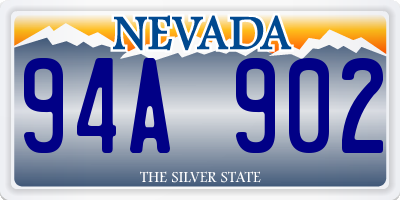 NV license plate 94A902