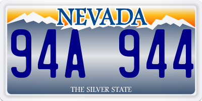 NV license plate 94A944