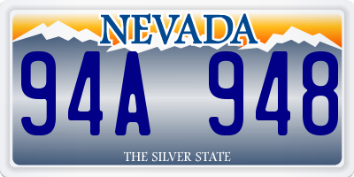 NV license plate 94A948