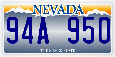 NV license plate 94A950
