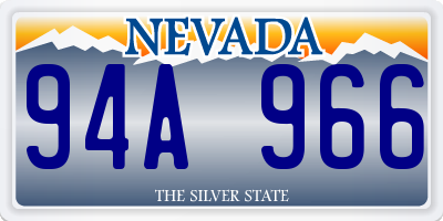 NV license plate 94A966