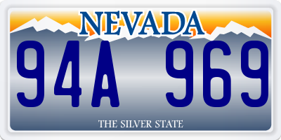 NV license plate 94A969