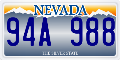 NV license plate 94A988