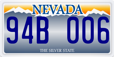NV license plate 94B006